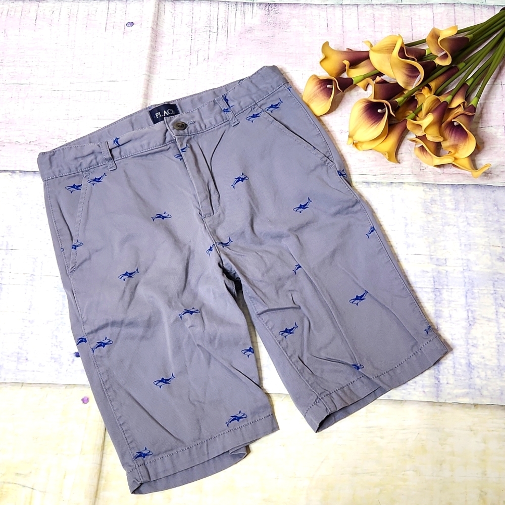 Kid's Children's Place Shark Print Shorts
